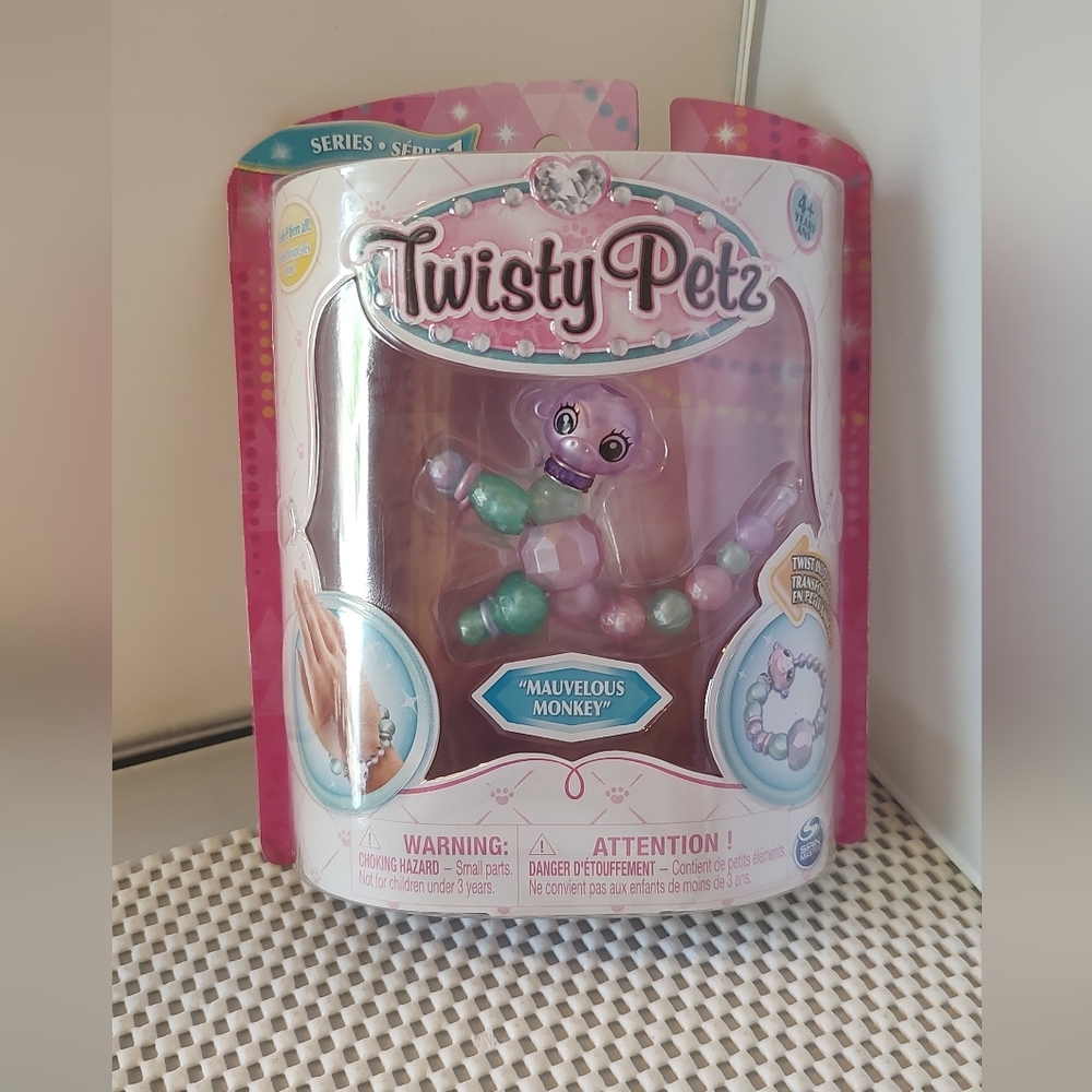 Twisty Petz Series 1 Bracelet Mauvelous Monkey Spin Master Authentic NWT